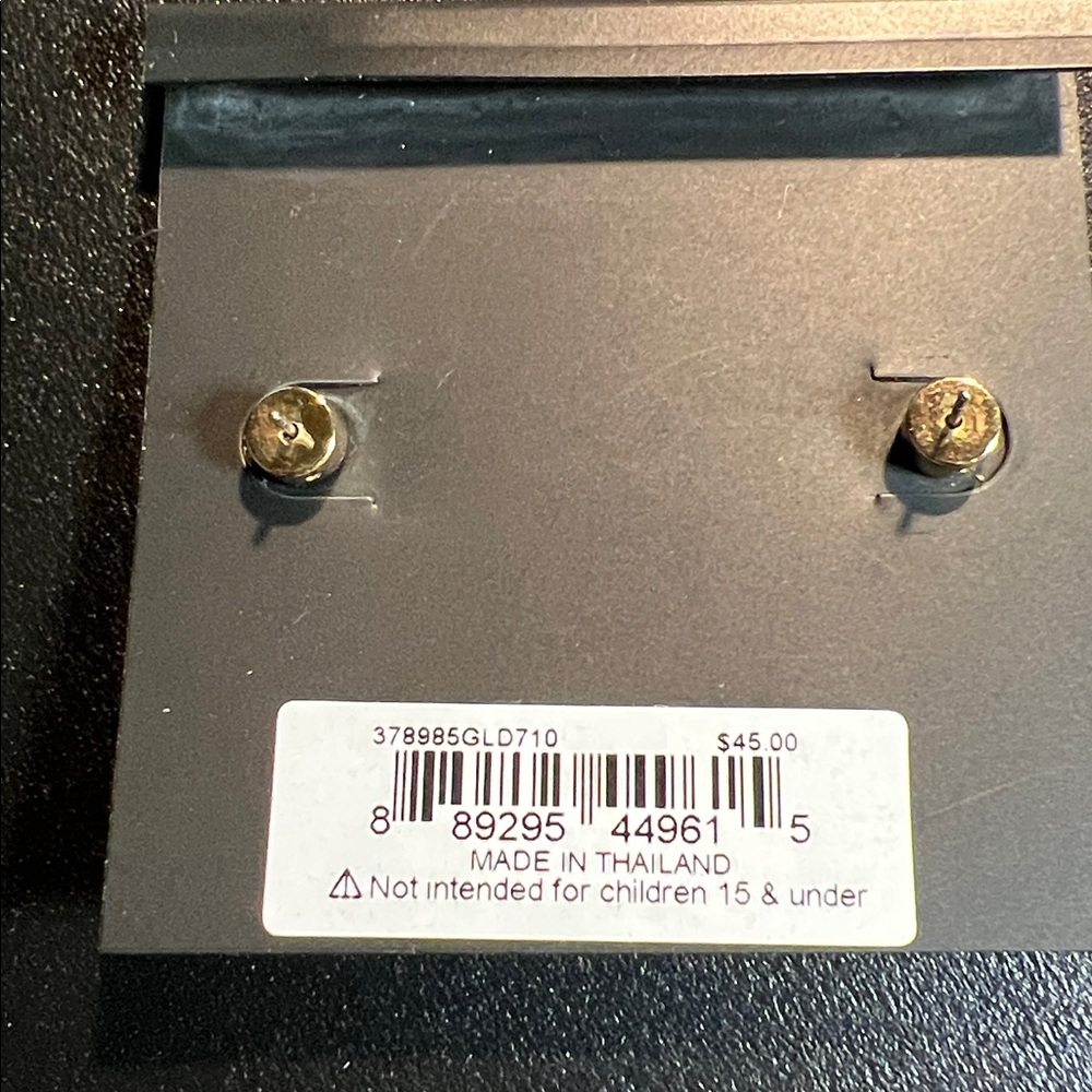 *NWT* Coach Gold Tone Post Earrings - Picture 2 of 3